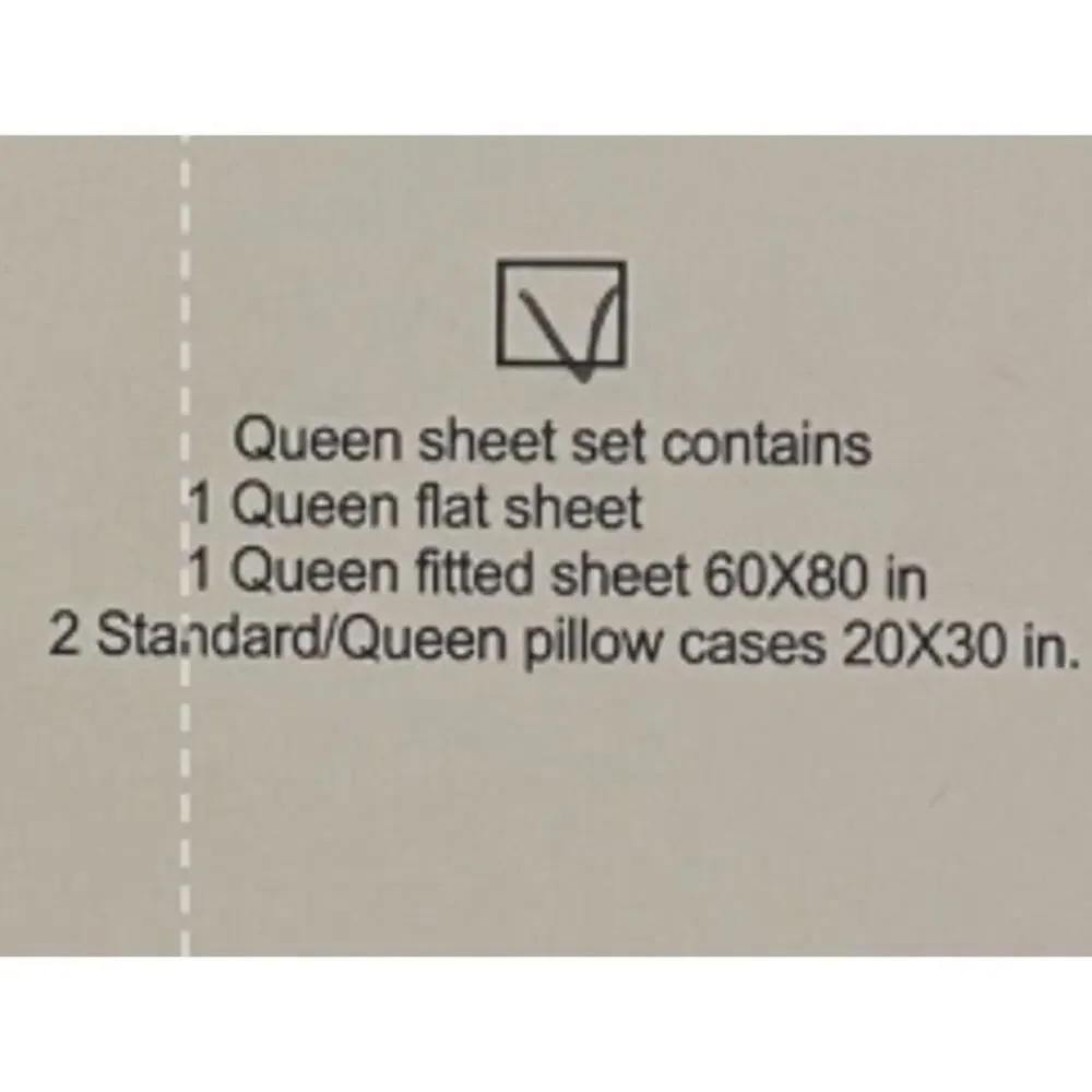 Tree Organic Cotton Queen Sheet Set White New in Box